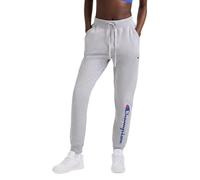 Champion Powerblend Graphic - Pantalones Deportivos para Mujer, Oxford Gray Script, XL