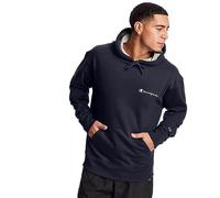 Champion Powerblend Sudadera con Capucha, Guión pequeña Azul Marino, XXL para Hombre