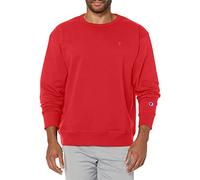Champion Powerblend - Sudadera polar para hombres - Rojo - Large