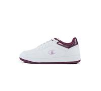 Champion RD18 Foil W Low Zapatillas Mujer, Blanco/Borgoña (WW013), 39 EU, Blanco Borgoña Ww013, 39 EU