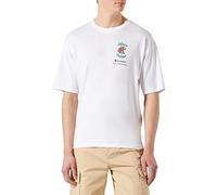 Champion Rochester 1919 Graphic Gallery T-Shape Crewneck S Camiseta, Color Blanco Hombre