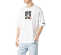 Champion Rochester 1919 MLB Graphic Crewneck S-S Camiseta, Bianco NY (WW001), L para Hombre