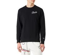 Champion Rochester 1919 Retro Resort Crewneck Sudadera, Negro, M para Hombre