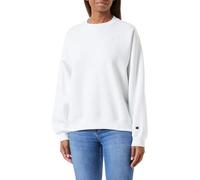 Champion Rochester 1919 W-C-Logo Heavy Powerblend Fleece Crewneck Sudadera, Blanco Sucio College, L para Mujer