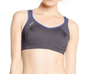 Champion Shock Absorber S4490 Active Multi Sports Bra, Sujetador Deportivo Mujer, Gris/Azul (310), 70B