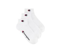 Champion Socks Basics 3pk Quarter Socks, Calcetines Unisex adulto, Blanco, 39-42