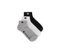 Champion Socks Basics 3pk Quarter Socks, Calcetines Unisex adulto, Gris Claro, 43-46
