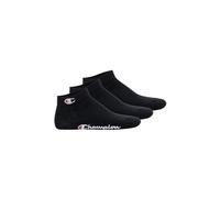Champion Socks Basics 3pk Quarter Socks, Calcetines Unisex adulto, Negro, 35-38