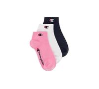 Champion Socks Basics 3pk Quarter Socks, Calcetines Unisex adulto, Rosa (Fucsia), 39-42