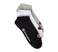 Champion Socks Basics 3pk Sneaker Socks, Calcetines Unisex adulto, Gris Claro, 39-42