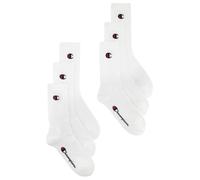 Champion Socks Basics 6pk Crew Socks, Calcetines Unisex adulto, Blanco (White), 39-42