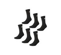 Champion Socks Basics 6pk Crew Socks, Calcetines Unisex adulto, Negro, 43-46