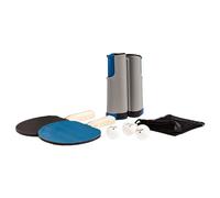 Champion Sports Anywhere Table Tennis: Ping Pong Paddles, Balls, and Portable Net & Post Set To Go,Azul
