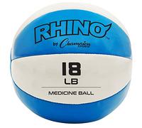 Champion Sports - Balón Medicinal de Piel, Unisex Adulto, Balón Medicinal de Piel, MB16, Verde Azulado/Blanco, Talla única