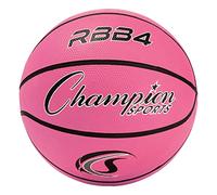 Champion Sports Baloncesto intermedio de Goma, Heavy Duty - Pro-Style Basketballs, and Sizes - Premium Basketball Equipment, Indoor Outdoor - Sports Education Supplies (Size 6, Pink)