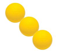 Champion Sports Nocsae Lacrosse Ball Set of 3 Yellow Pelotas, Amarillo, 3-Pack
