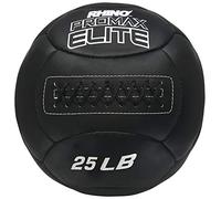 Champion Sports PRX25 Rhino Promax Elite Slam Balls, 25 Libras, Carcasa Suave con Agarre Antideslizante, Pelota de Ejercicio de Pared Medicinal para Levantamiento de Pesas, pliometría, Entrenamiento