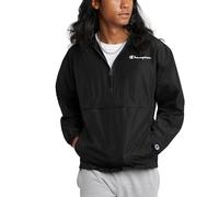 Champion, Stadium Packable, Wind, Water Resistant Jacket (Reg. Or Big & Tall) Chaqueta, Escritura pequeña negra, XX-Large para Hombre
