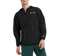 Champion, Stadium Packable, Wind, Water Resistant Jacket (Reg. Or Big & Tall) Chaqueta, Escritura pequeña negra, Large para Hombre