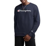 Champion Graphic Powerblend Fleece Crew Sudadera, Navy Script, XXL para Hombre