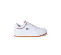 Champion Tenis Rd18 de Corte bajo para Mujer, Blanco y Gris Claro, 10.5 UK