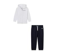 Champion Traje con capucha y cremallera completa para niño, blanco, 92