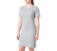Champion Legacy American Classics W-Soft Cotton 1x1 Rib Small Logo Slim Vestido, Gris (Melange Claro), M para Mujer