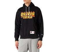 Champion X Stranger Things Sudadera con capucha Sudadera con capucha Unisex-Adulto, Negro (Kk003), L