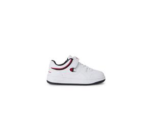 Champion Zapatillas RD18 Low B PS Low Cut Shoe, Blanco/Ante Navy/Isabel, Talla 34, Niño