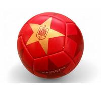 Champion's City Balón de Fútbol España Estrella | Diseño Rojo con Estrella Amarilla | Tamaño 5 Oficial | Superficie Texturizada Antideslizante | Resistente para Entrenamiento y Ocio