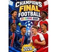 Champions final football colouring book 2026