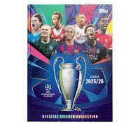 Champions League Stickers 25/26 - Álbum de tapa dura (un álbum de 76 páginas más 18 pegatinas)