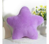 champracer Cojín de peluche para niños, diseño de estrella, cojín decorativo para rincones de niños, suave, mullido, en forma de estrella, cojín decorativo para decoración del hogar (lila, 30 cm)
