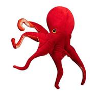 Champracer Pulpo de peluche reversible, pulpo de peluche de pulpo, suave y cómodo, cojín de pulpo, regalo para niños, niños y niñas, juguete de pulpo (75 cm, rojo)