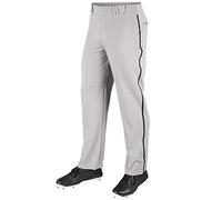 Champro BP41UAGBPL MVP pantalón de Fondo Abierto con Tubo L Gris, Negro, Adulto, Grande