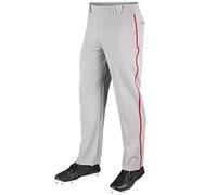 Champro BP41UAGSPL MVP-Pantalón Abierto con tubería L Gris, Escarlata Adulto, Hombre