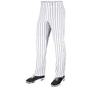 Champro BPPINUAWBPS Pantalones de béisbol con Triple Corona Abierta, Blanco, Negro, Adulto S