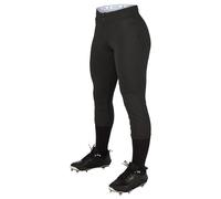 CHAMPRO Fireball Pantalones de softbol de Tiro bajo Estilo Braga Fastpitch en Color sólido con Rodillas reforzadas