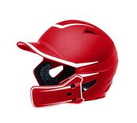 CHAMPRO Hx Legend Plus HXM2JGSCJ - Casco de bateo de béisbol con protector de mandíbula reversible, tamaño mediano,