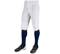 Champro Pantalones de béisbol Estilo Braga Triple Corona con Rayas de Punto y Zonas deslizantes reforzadas.