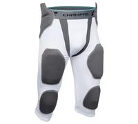 CHAMPRO Pantalones de fútbol con 7 Almohadillas, Color Blanco, Talla M para Adultos (FPGU7AWM)