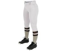 CHAMPRO Pantalones de sóftbol de Talle bajo estándar para Mujer, Color Blanco, Talla S