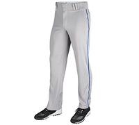 CHAMPRO Pantalones Deportivos para Adultos, con Parte Inferior Abierta, Color Gris, Ribete Real, XL