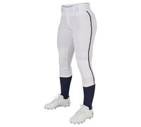 Champro Tournament - Pantalones Tradicionales de sófbol de Talle bajo para Mujer con Trenza