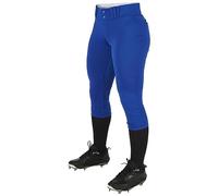 Champro Traditional Low-Rise Softball Pants Tournament-Pantalón Tradicional de Talle bajo para Mujer, Azul Cobalto, XL