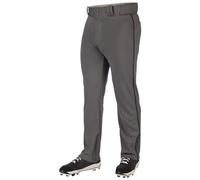 Champro Triple Crown 2.0 Open Bottom Baseball Pants with Braid Pantalón, Negro/Gris, XXXXL Hombres