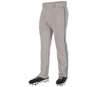 CHAMPRO Triple Crown 2.0 Open Bottom Baseball Pants with Braid Pantalones, Gris, Royal, L para Hombre