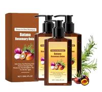 Champú Acondicionador Nutritivo 3 en 1, 118 ML Nuevo Champú Aceite Batanas, Aceite de Batana, Romero y Cebolla, Nutre profundamente y promueve la salud del cuero cabelludo (3PCS)
