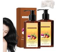 Champú Acondicionador Nutritivo 3 en 1, Champú Natural para el Crecimiento del Cabello - Aceite de Batana, Romero y Cebolla, Fortalece las Raíces y Aporta Brillo, Cabello Más Grueso y Fuerte (2)