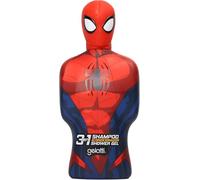 Champú, acondicionador y gel de ducha 3 en 1 Marvel, frascos en forma de superhéroe (Spiderman)